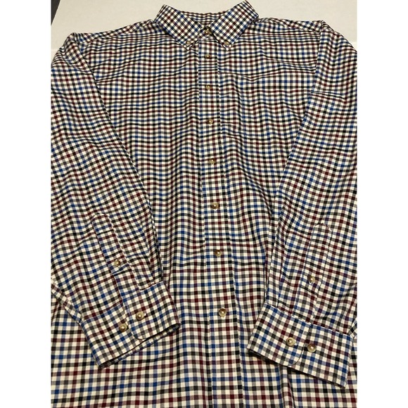 Jos‎ A Bank Mens Long Sleeve Size XXL Travelers Collection Blue, White & Red - Picture 3 of 11